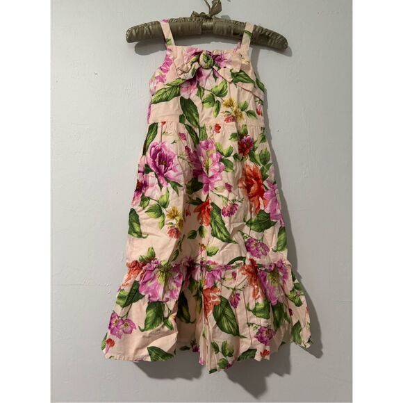 Janie and Jack Dahlia Bow midi dress 6 - Picture 1 of 7